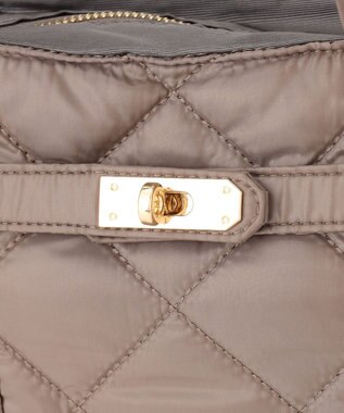 J.PRESS LADIES 【2way】ボンディングキルト バッグ ブラウン系