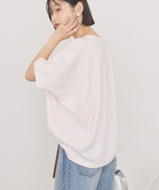 AMERICAN HOLIC 【接触冷感+UVカット】半袖コクーンカットプルオーバー Pink