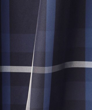 J.PRESS LADIES 【洗える】2/2綾 メモリーチェック タック スカート ネイビー系3