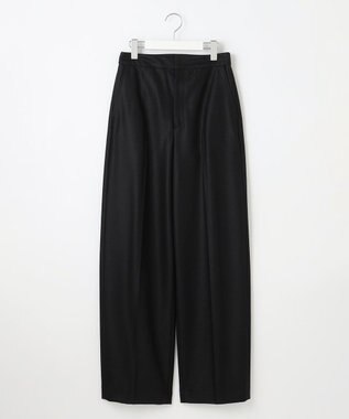 23区 【エステータ】ウールツイルジャージー ワイドパンツ ブラック