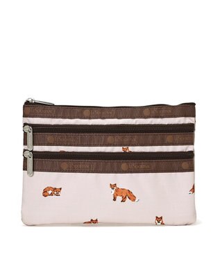 LeSportsac 3ZIP COSMETIC/ダッシングフォックス
