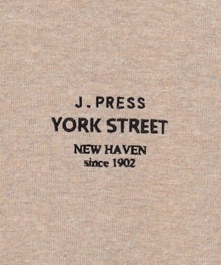 J.PRESS YORK STREET 【UNISEX】ヘビー天竺ハーフジップ スウェット アイボリー系