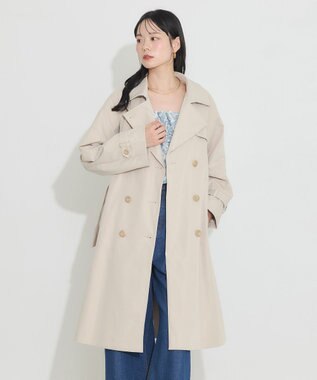 earth music&ecology ベーシックトレンチコート Beige
