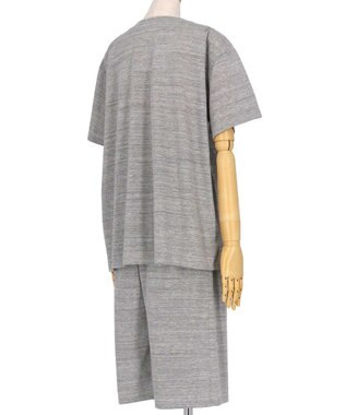 une nana cool 綿100％ スラブ天竺 スウェット 半袖パジャマ GY