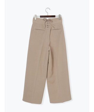 Te chichi バックレースアップロングパンツ《2025Autumn catalog vol.2 item》 ベージュ