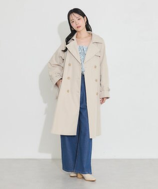 earth music&ecology ベーシックトレンチコート Light Beige