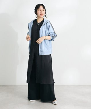 CRAFT STANDARD BOUTIQUE サルベージデニムワイドパンツ Black