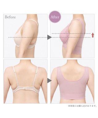 BRADELIS New York 【BRADELIS Me】Dreamy Night Bra ノンワイヤー ナイトブラ 補正下着 ネイビー