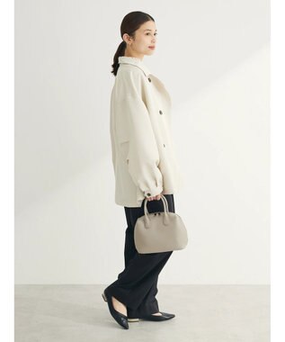 Green Parks ・ＥＬＥＮＣＡＲＥ　ＤＵＥ　ミドル丈トレンチコート Ivory