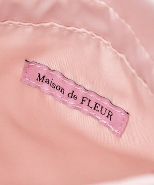 Maison de FLEUR コットンキャンディ巾着 Pink Beige