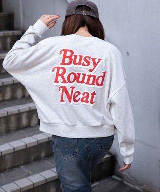 WEGO フォームプリントロゴスウェット ライトグレー