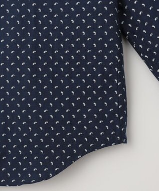 JOSEPH ABBOUD 【オーガニックコットン】フランネルペイズリー柄プリント シャツ ネイビー系5