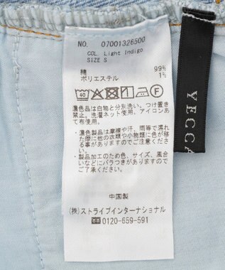YECCA VECCA ORGABITS切替ストレートデニム Light Indigo