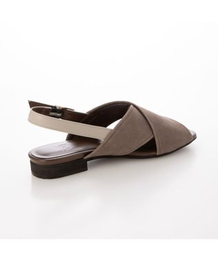 ing <ing>クロスベルトストラップサンダル グレースエード