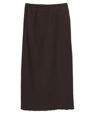 AMERICAN HOLIC 針抜きテレコタイトスカート Black