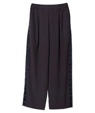 Green Parks サイドライン柄パンツ Black