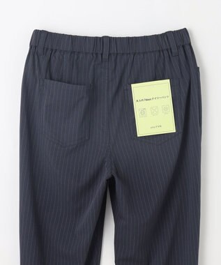 ANY L 【新色追加/洗濯機可/UVカット/ウエストゴム/ストレッチ】7daysデイリーパンツ ストライプ