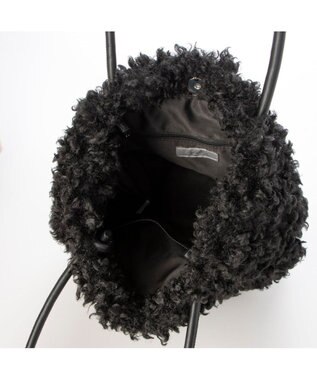 UNBILLION カシュカシュ cachecache / フェイクムートンハトメトートバッグ ブラック