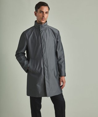 GOTAIRIKU 【防水/軽量/シワになりにくい】ラスタードビーメモリーラミネーションコート_スタンドカラー(24年モデル) グレー系8