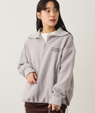 CRAFT STANDARD BOUTIQUE 起毛ハーフジッププルオーバー Light Gray