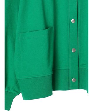 Green Parks ミニ裏毛オーバーサイズカーディガン Green