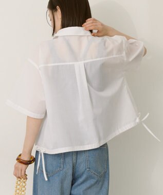 AMERICAN HOLIC T/Rキュプラ ドロストヘムシャツ Off White