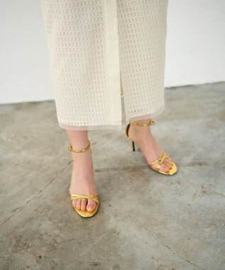 GRACE CONTINENTAL ラッセルメッシュスカート ベージュ