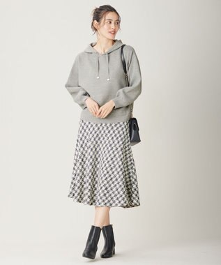 ANY SIS 【洗える】フーディニット パーカー トップグレー