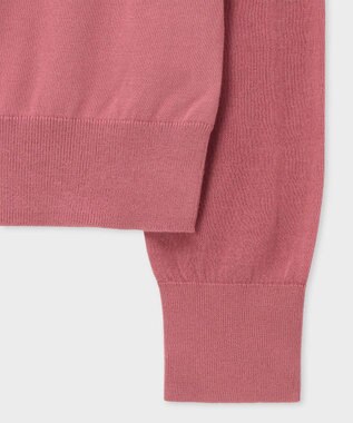 Paul Smith 【洗える】シアー コンビネーション カーディガン ピンク