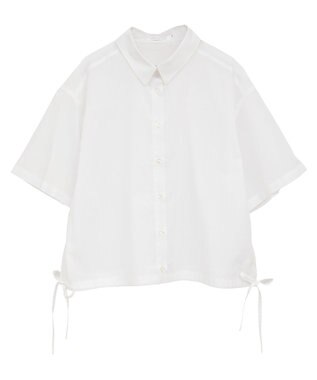 AMERICAN HOLIC T/Rキュプラ ドロストヘムシャツ Off White