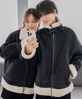 WEGO 【25年秋冬新作/ユニセックス着用ITEM/MLサイズ展開】B－3ジャケット ブラック