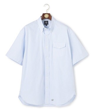 J.PRESS MEN 【J.PRESS ORIGINALS】【UNISEX】Oxford Half Sleeve Shirt / B.D. / Baggy-Fit サックスブルー系1