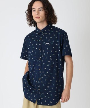 Columbia Columbia/ ラピッドリバーズプリントショートスリーブシャツ /コロンビア Collegiate Navy Deserted