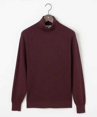 JOSEPH ABBOUD 【キングサイズ・チクチクしない/3シーズン対応/サスティナブル】SNOWY タートルネックセーター ワイン系