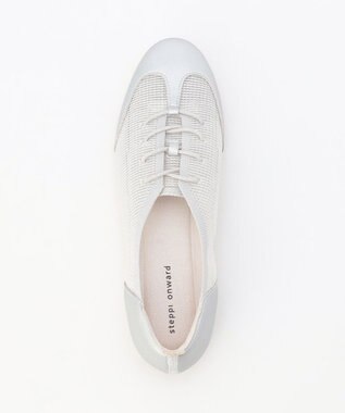 steppi シースルーダービー シューズ シルバーラメ