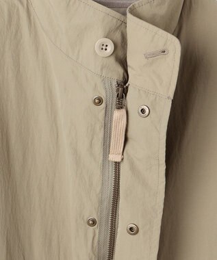 J.PRESS YORK STREET 【UNISEX】ナイロンワッシャーショートモッズコート ベージュ系