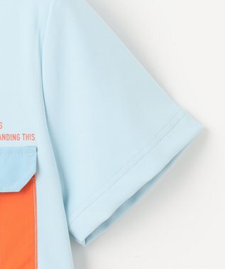 PW CIRCULUS 【UVカット / 吸水速乾 / 伸縮性抜群】【WOMEN】ポケットモック T ゴルフウェア レディース スカイブルー系