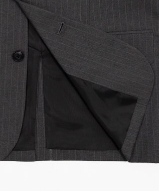 WEGO 【フォーマル/セットアップ対応】シングルテーラードジャケット グレーストライプ