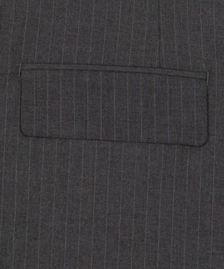 WEGO 【フォーマル/セットアップ対応】シングルテーラードジャケット グレーストライプ