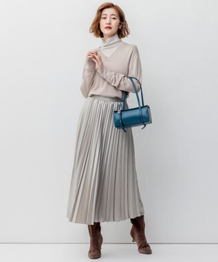 23区 ORSETTO PIAZZA スクエア ハンド バッグ ダークグリーン系