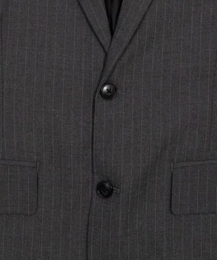 WEGO 【フォーマル/セットアップ対応】シングルテーラードジャケット グレーストライプ
