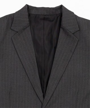 WEGO 【フォーマル/セットアップ対応】シングルテーラードジャケット グレーストライプ