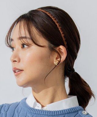 組曲 ギャザーカチューシャ ダークブラウン系