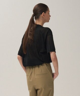 ATON COMPACT COTTON | スキッパーポロセーター BLACK