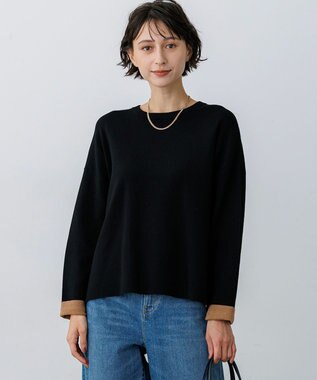 23区 【先行予約】ダブルフェイス リラクシー ニット