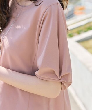 Tiaclasse 「サマケア」ボリュームスリーブチュニック ピンク