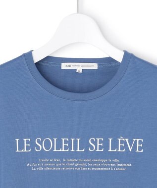 23区 【先行予約】LE SOLEIL SE LEVE ロゴ Tシャツ ブルー系