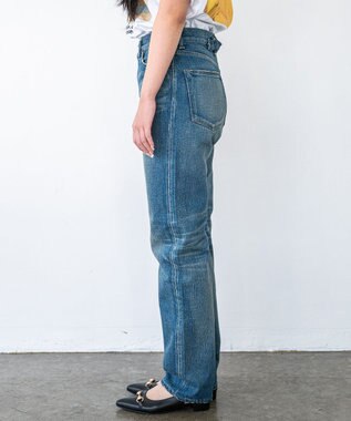 caqu boy`s cutⅡ テーパードストレートデニム USEDWASH 3years