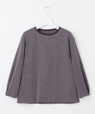 J.PRESS LADIES S 幾何ジャカード カットソー ネイビー系5