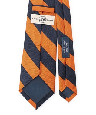 J.PRESS MEN 【定番】オーセンティックレジメンタル ネクタイ オレンジ系2